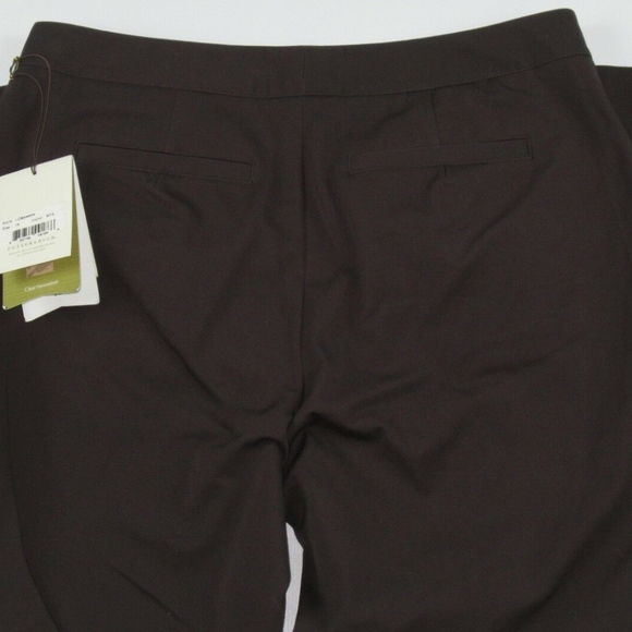 NWT- CUTTER & BUCK Brown Cropped Pants - Picture 3 of 3